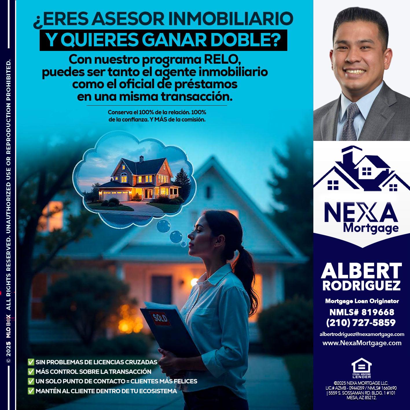 Eres un Agente Inmobiliario? - Albert Rodriguez -Mortgage Loan Officer