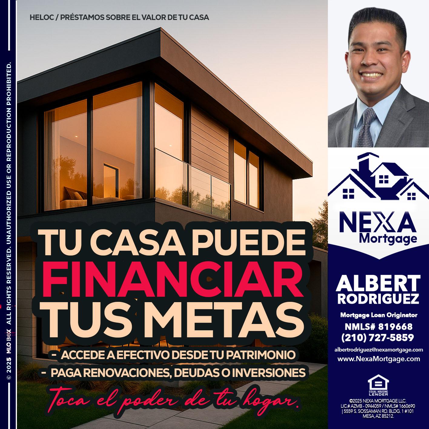 TU CASA PUEDE - Albert Rodriguez -Mortgage Loan Officer