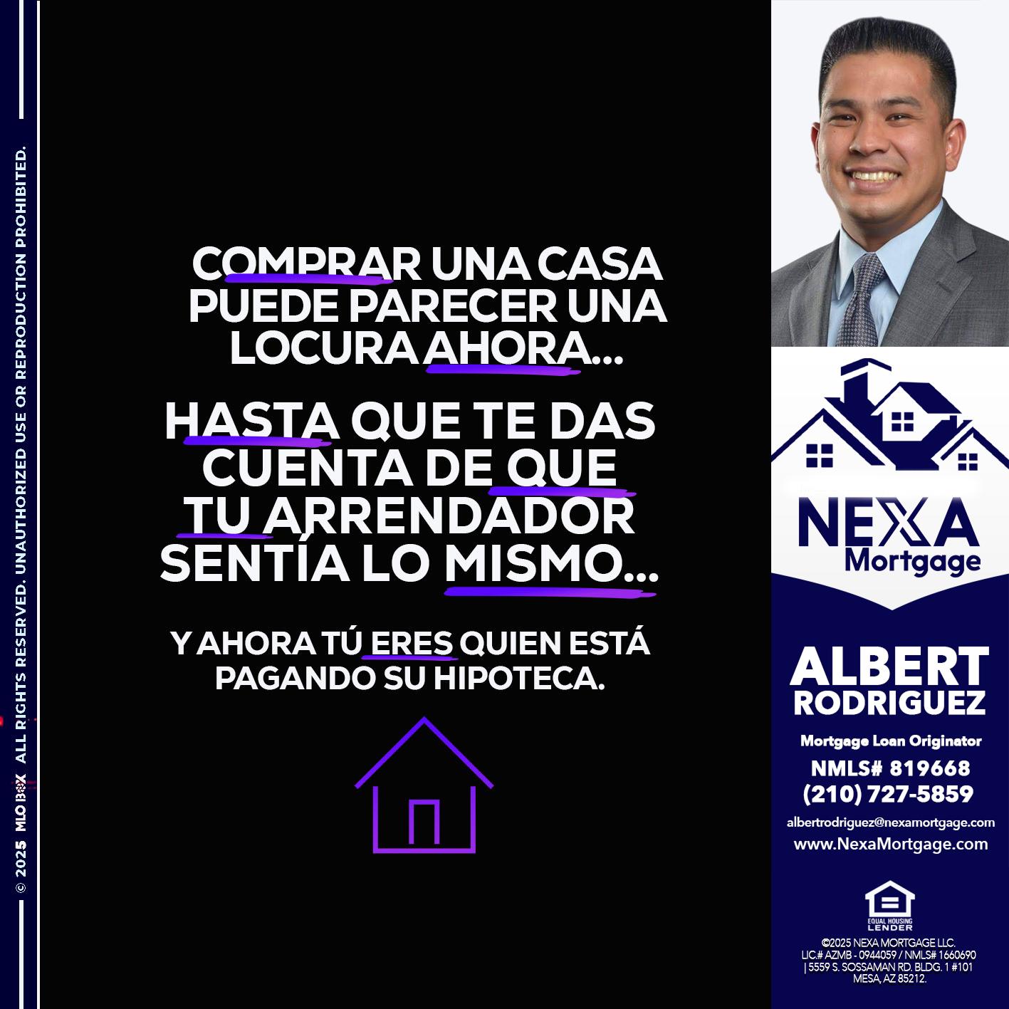COMPRAR UNA CASA - Albert Rodriguez -Mortgage Loan Officer