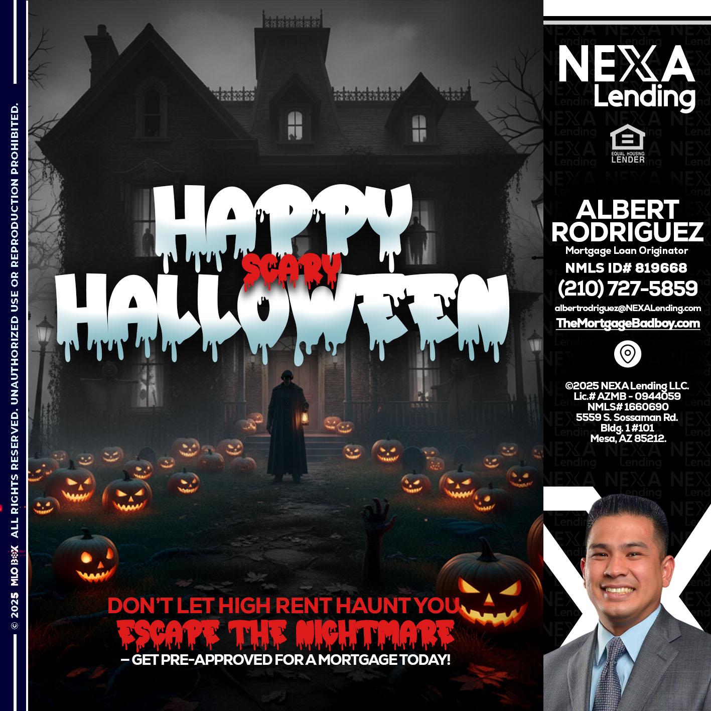 HAPPY HALLOWEEN - Albert Rodriguez -Mortgage Loan Officer