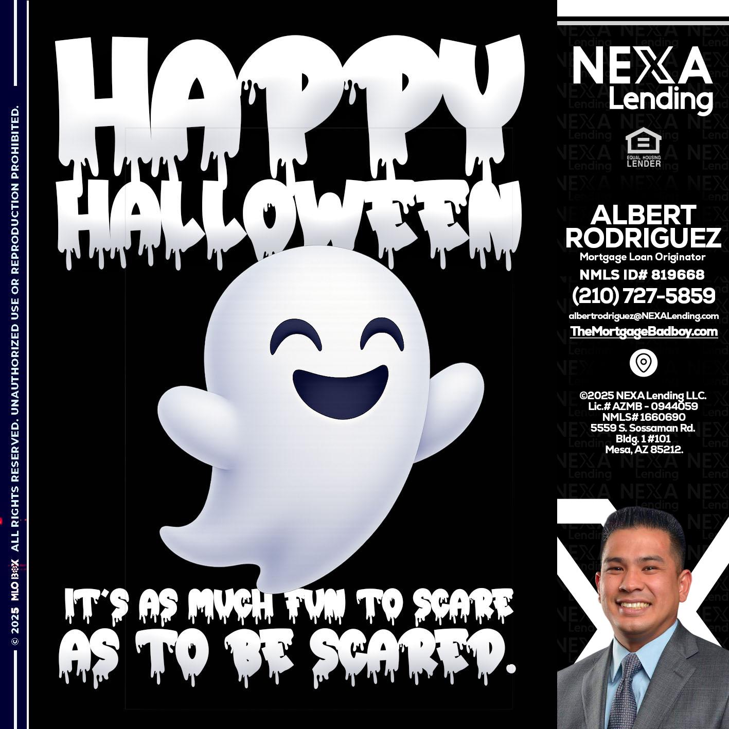 HAPPY HALLOWEEN - Albert Rodriguez -Mortgage Loan Officer