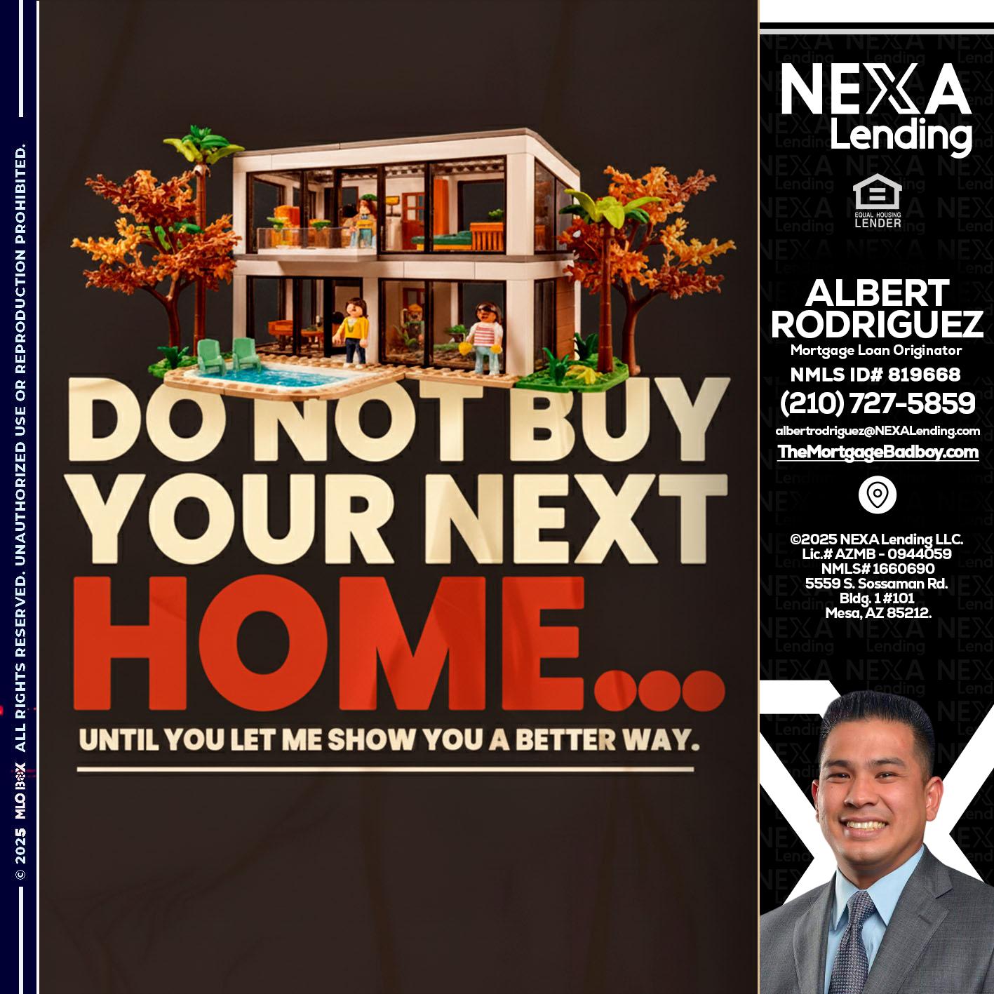 DO NOT BUY - Albert Rodriguez -Mortgage Loan Officer