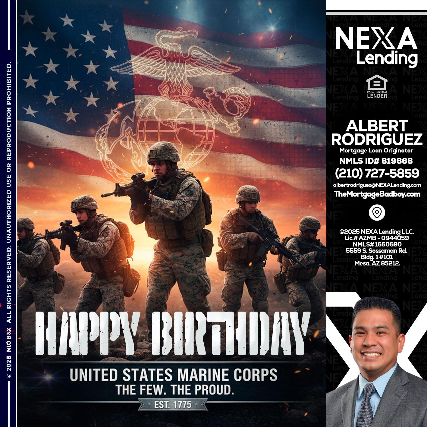 happy birthday - Albert Rodriguez -Mortgage Loan Officer