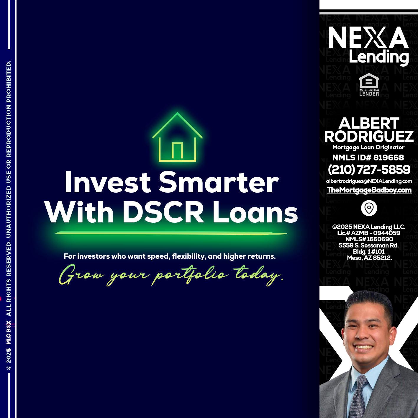 DSCR - Albert Rodriguez -Mortgage Loan Officer