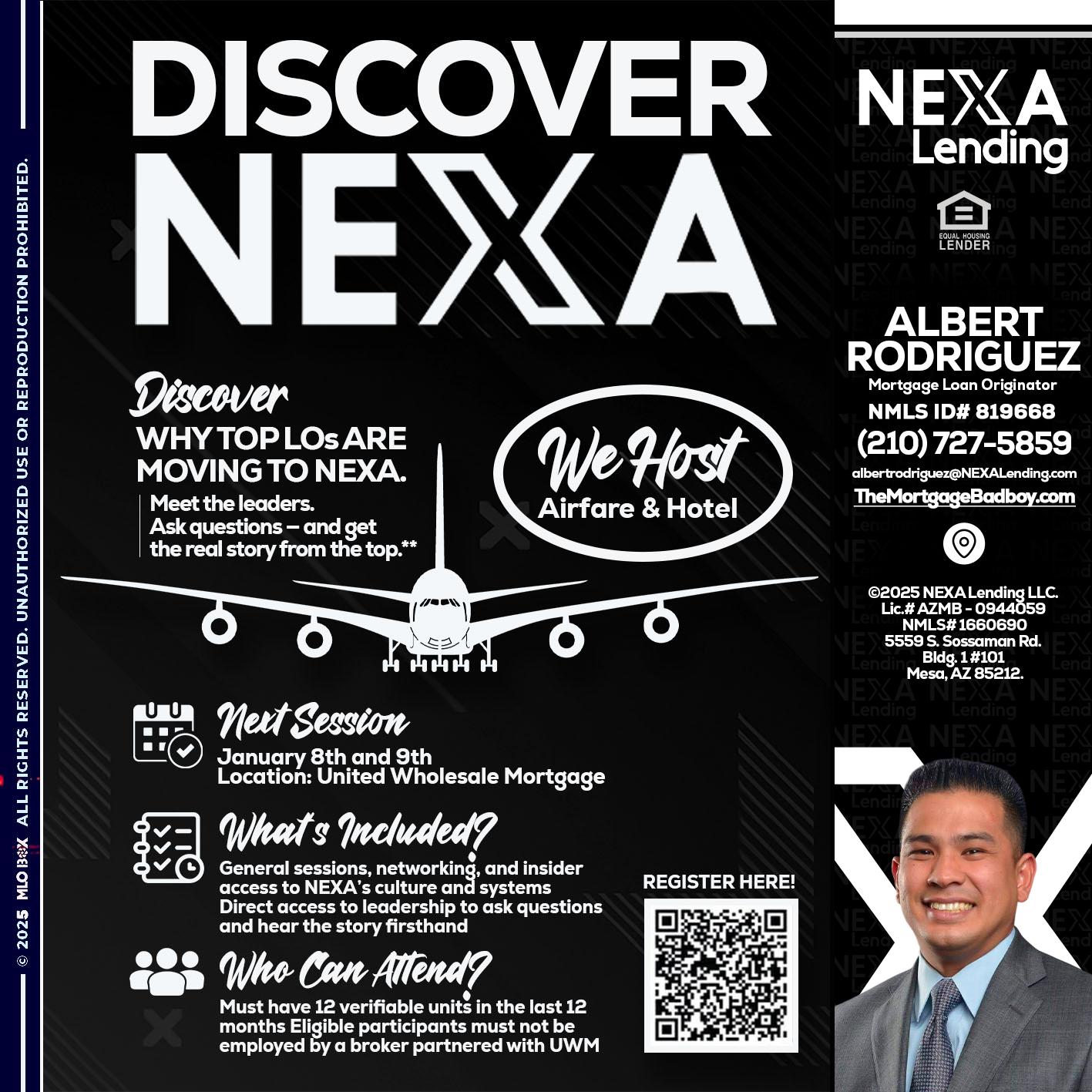 DISCOVER NEXA - Albert Rodriguez -Mortgage Loan Officer