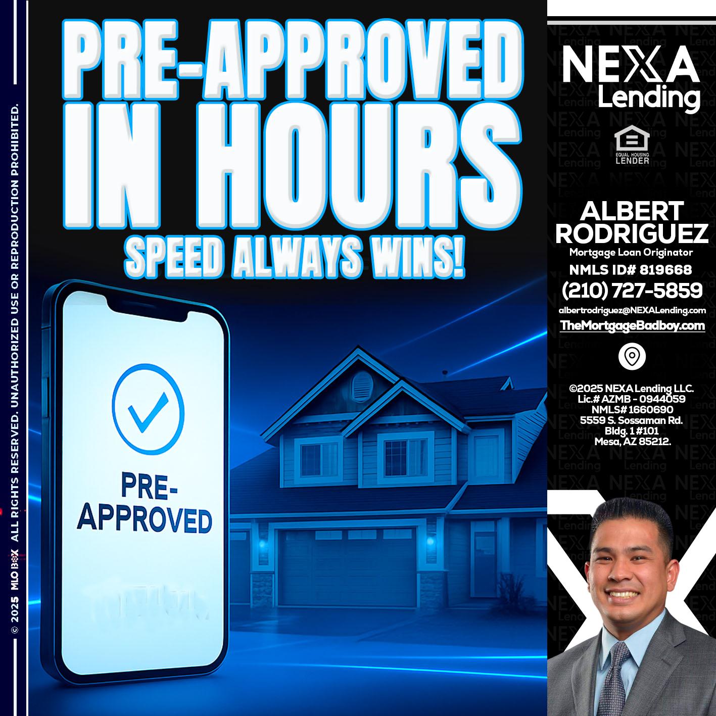 PRE - Albert Rodriguez -Mortgage Loan Officer