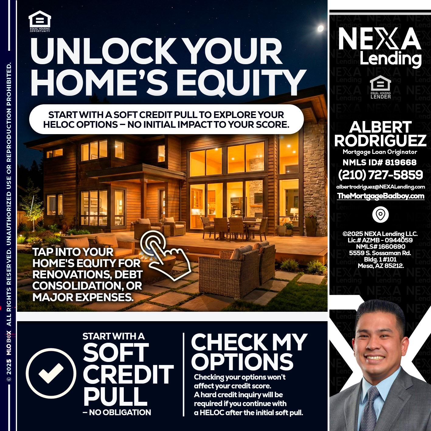 UNLOCK YOUR HOMES - Albert Rodriguez -Mortgage Loan Officer