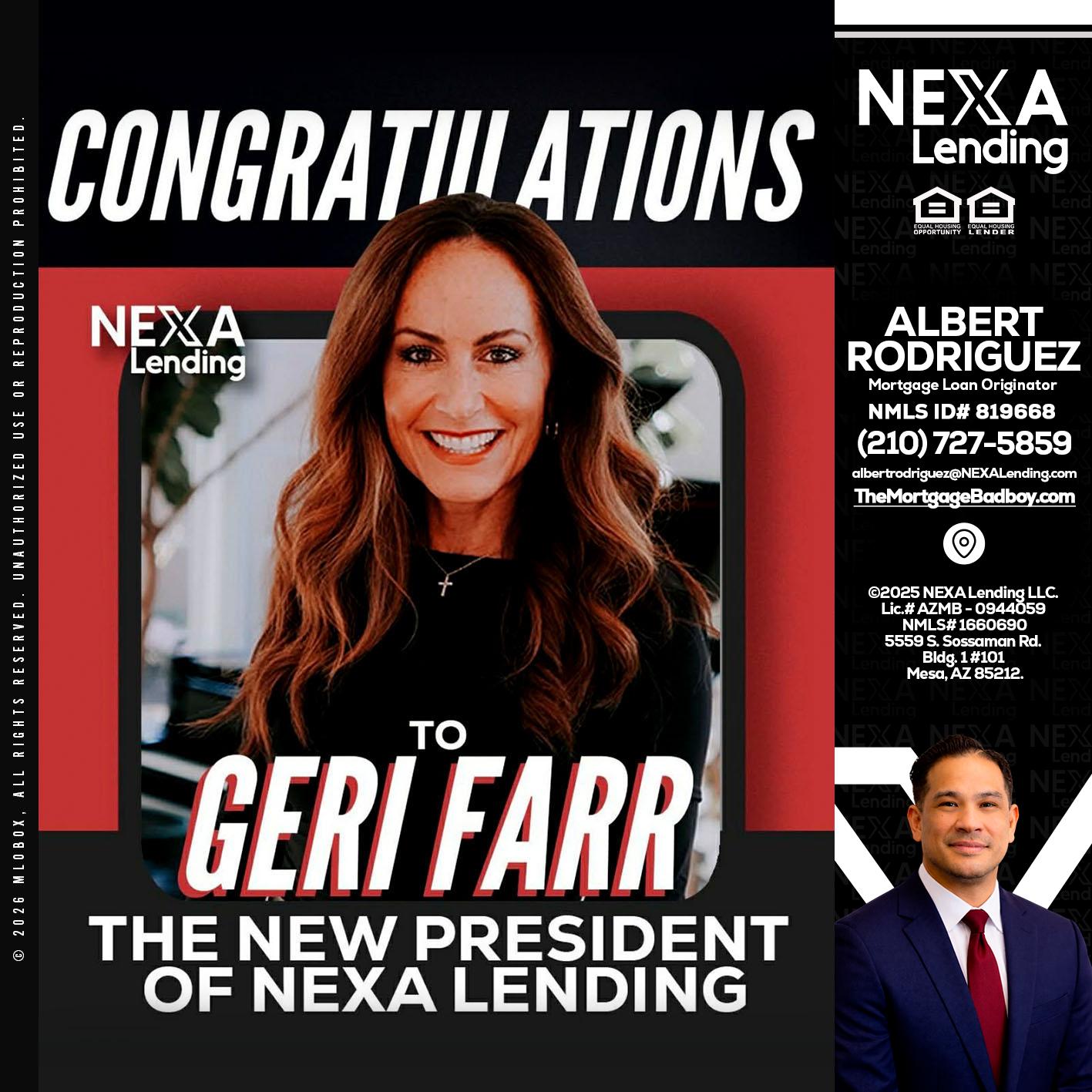 CONGRATULATIONS - Albert Rodriguez -Mortgage Loan Officer