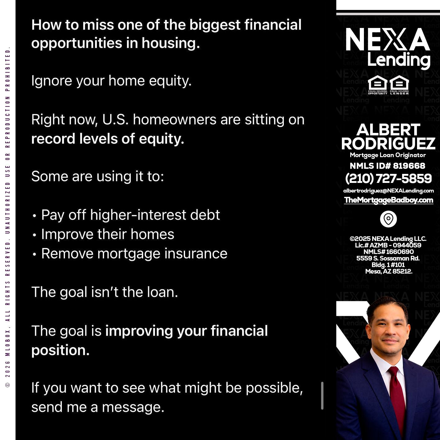how to miss - Albert Rodriguez -Mortgage Loan Officer