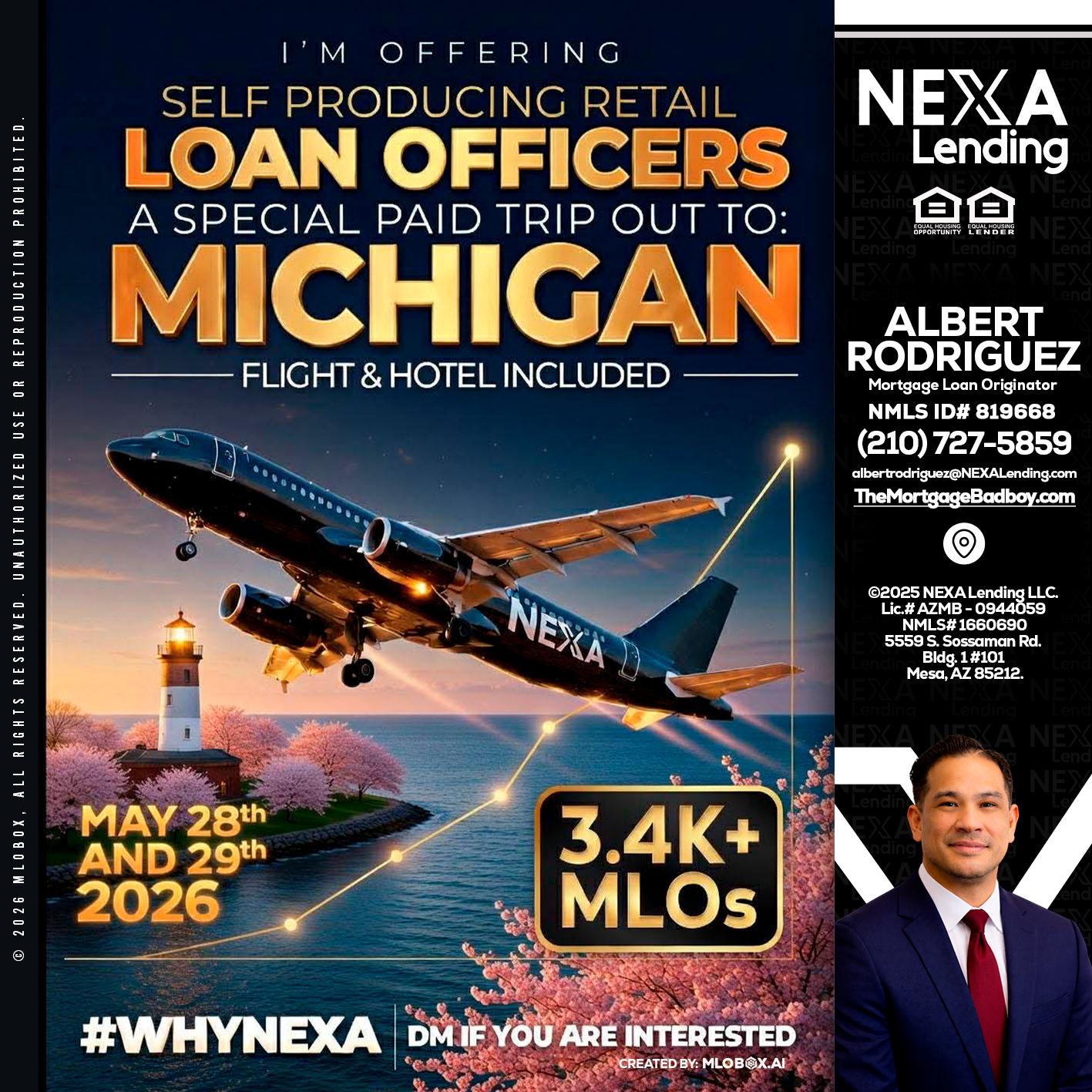 MICHIGAN TRIP - Albert Rodriguez -Mortgage Loan Officer
