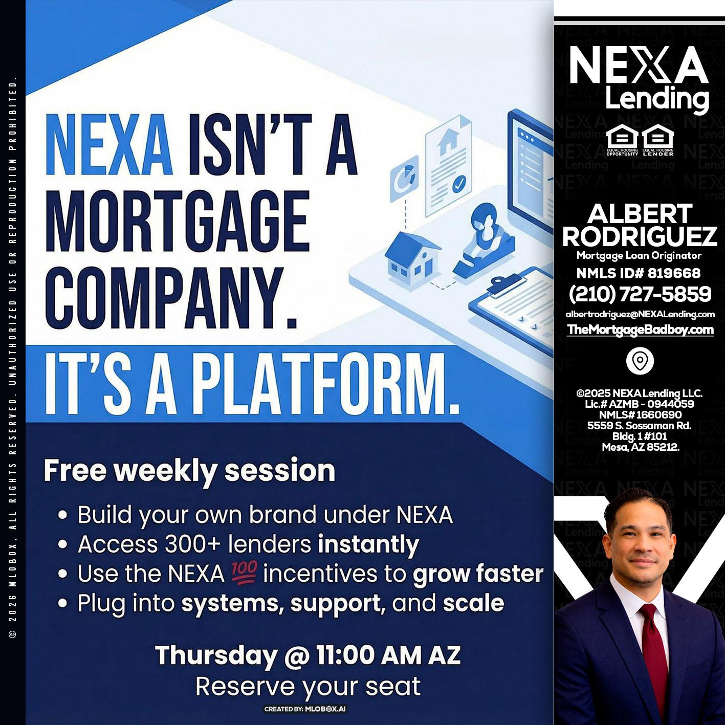 NEXA ISNT - Albert Rodriguez -Mortgage Loan Officer