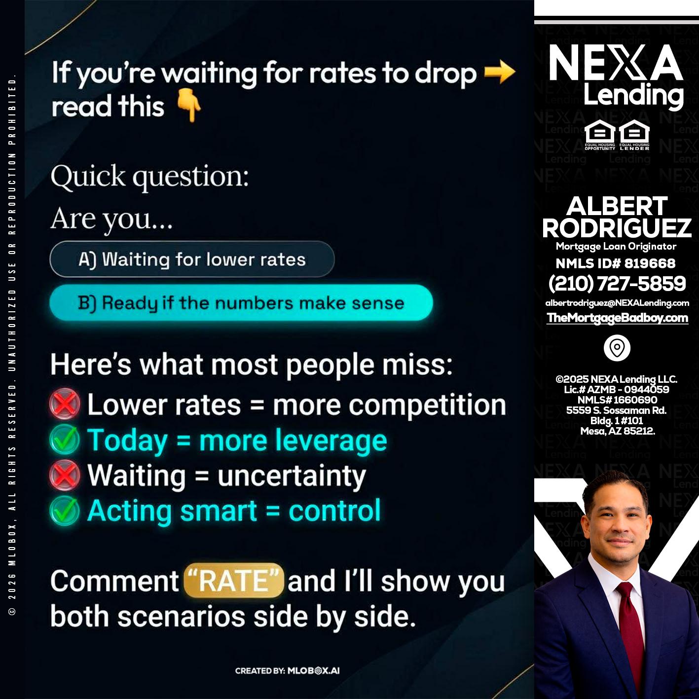 IF YOU ARE - Albert Rodriguez -Mortgage Loan Officer