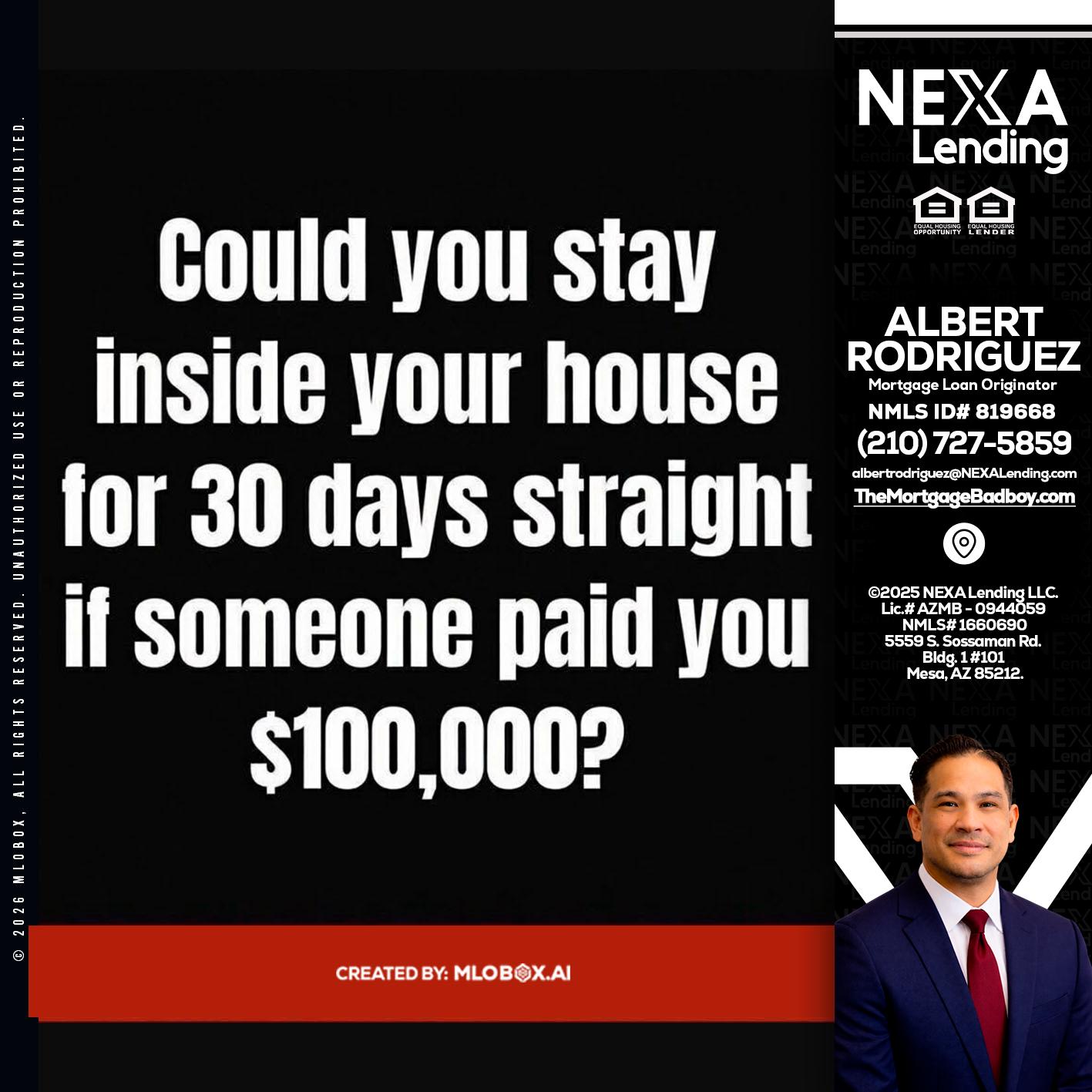 COULD YOU STAY - Albert Rodriguez -Mortgage Loan Officer