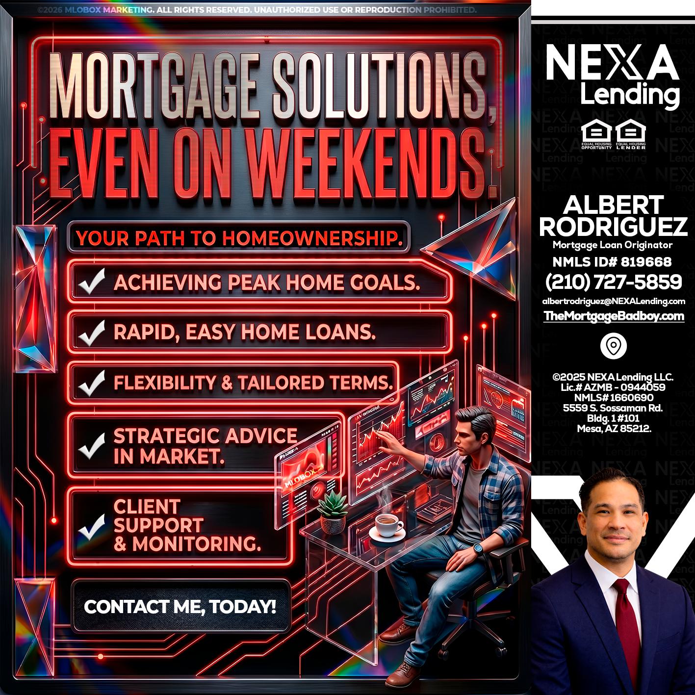 WEEKEND SOLUTIONS - Albert Rodriguez -Mortgage Loan Officer
