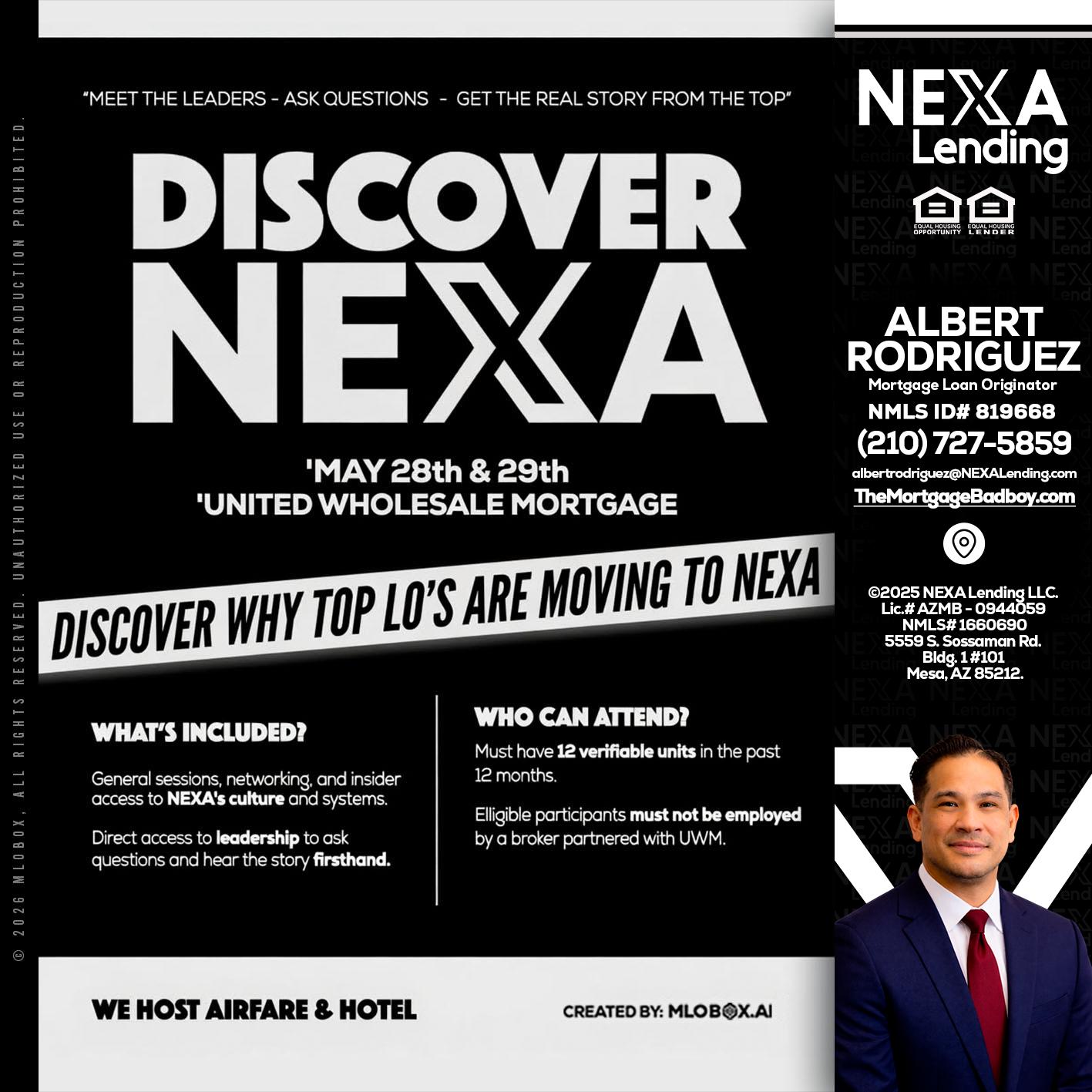 DISCOVER NEXA - Albert Rodriguez -Mortgage Loan Officer
