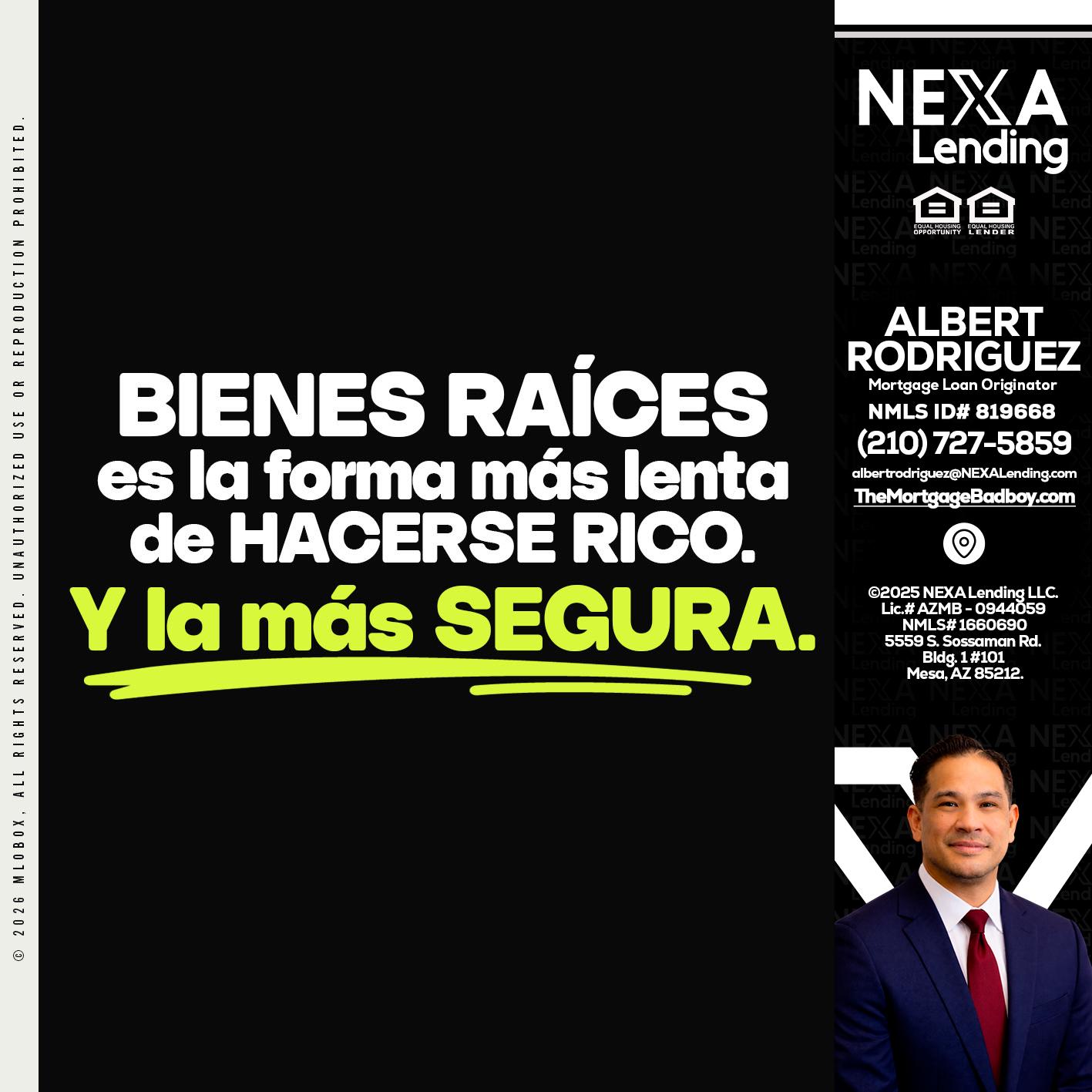 bienes raíces - Albert Rodriguez -Mortgage Loan Officer