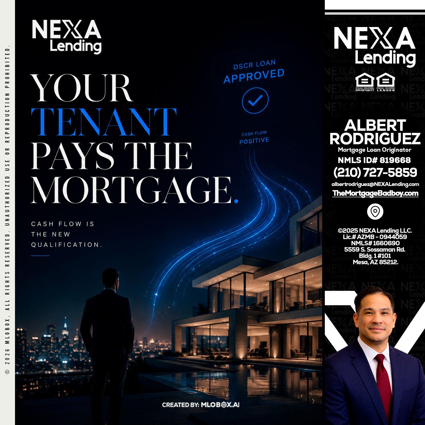 DSCR LOANS - Albert Rodriguez -Mortgage Loan Officer