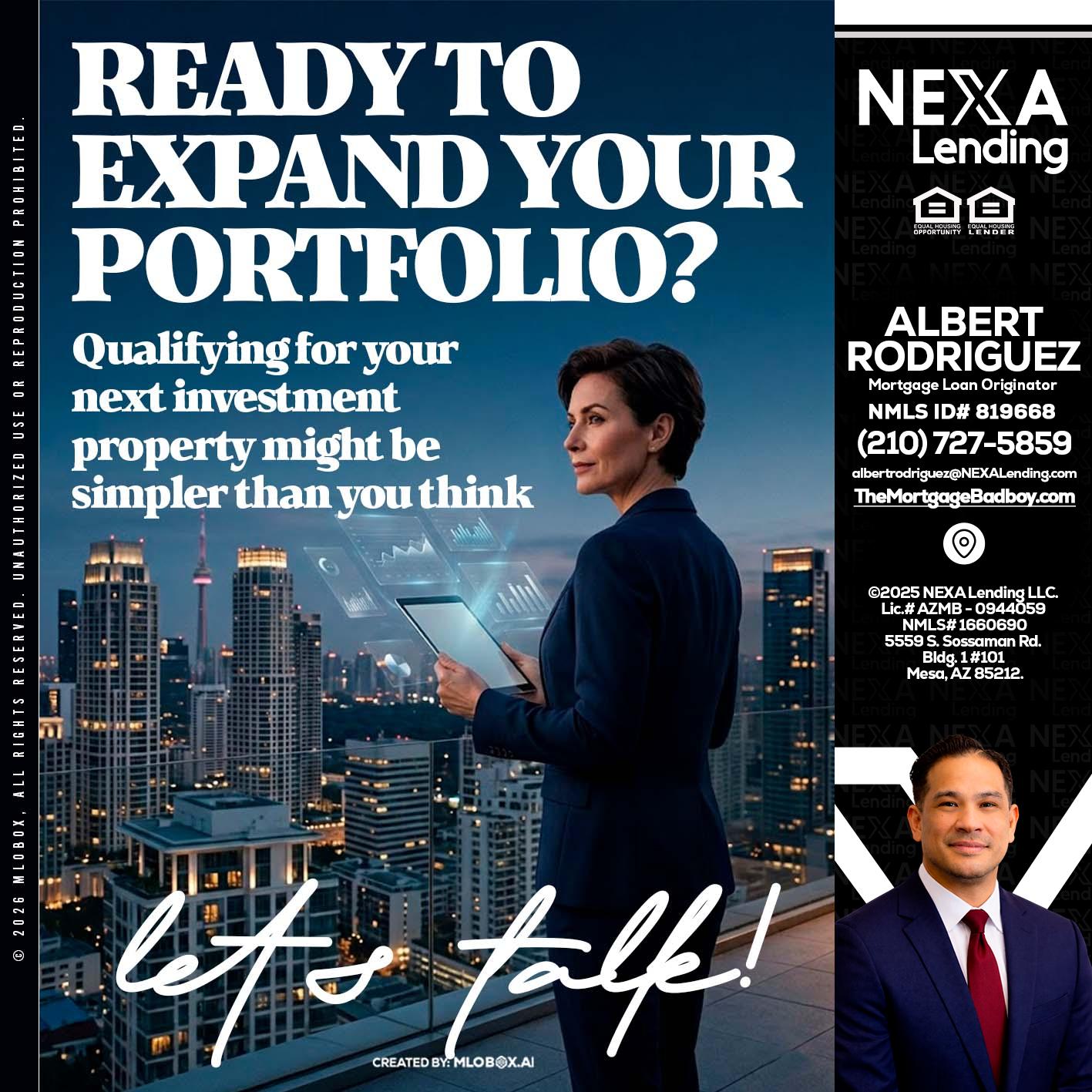 READY TO EXPAND - Albert Rodriguez -Mortgage Loan Officer