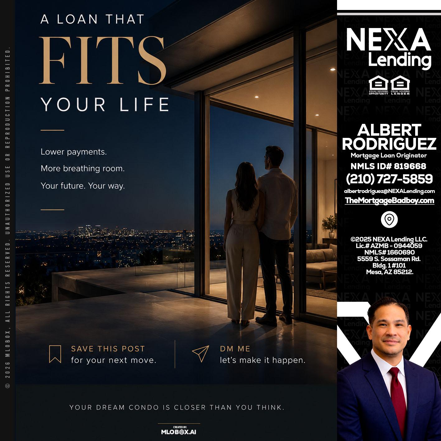 LOANS THAT FIT - Albert Rodriguez -Mortgage Loan Officer
