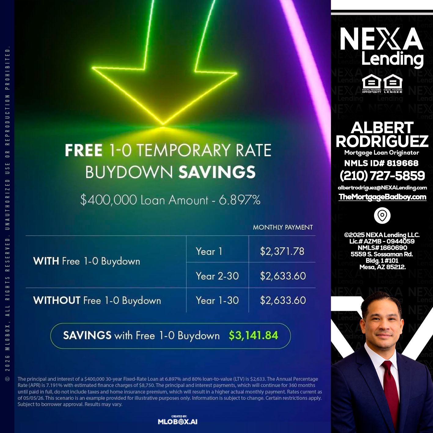 BUYDOWN - Albert Rodriguez -Mortgage Loan Officer