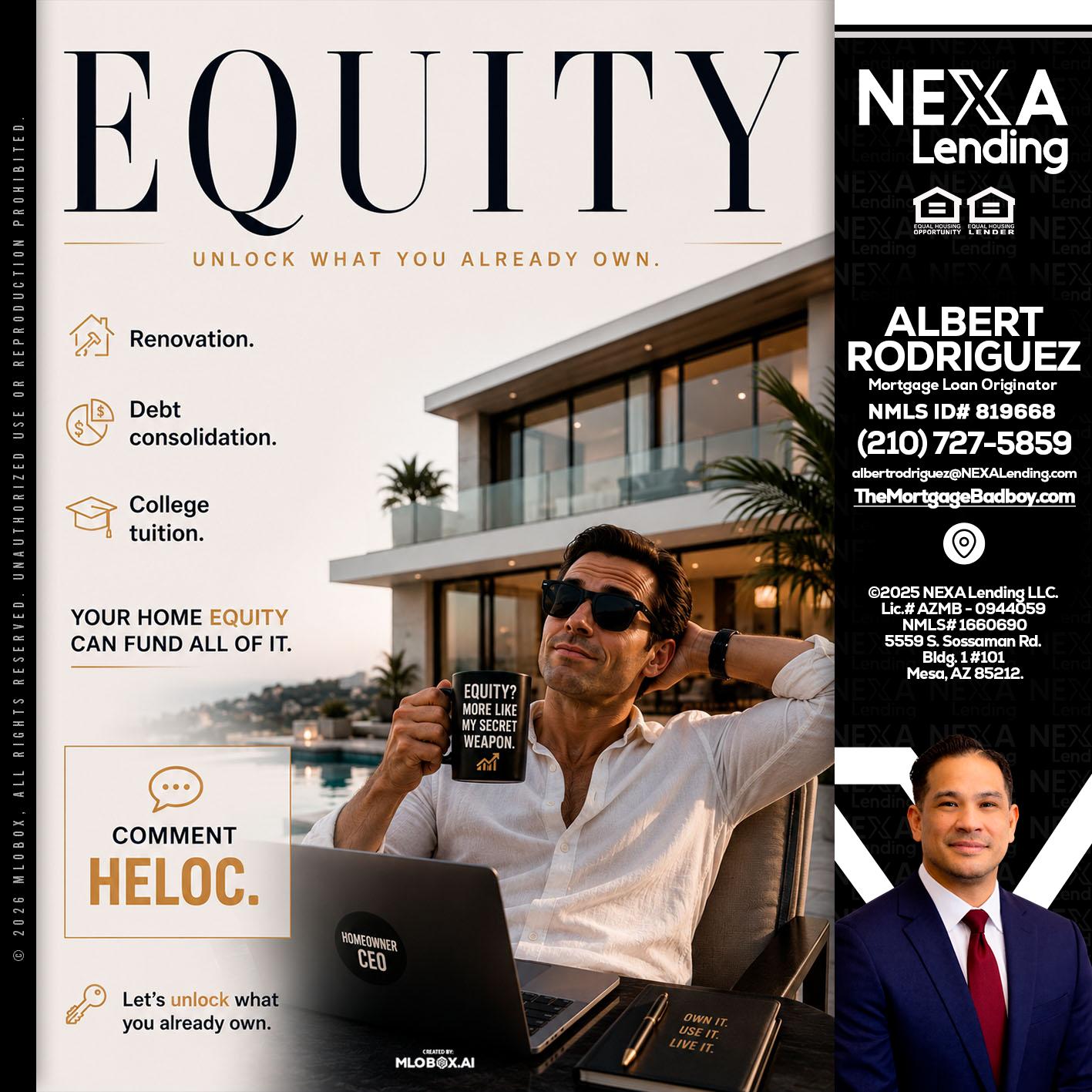 EQUITY - Albert Rodriguez -Mortgage Loan Officer