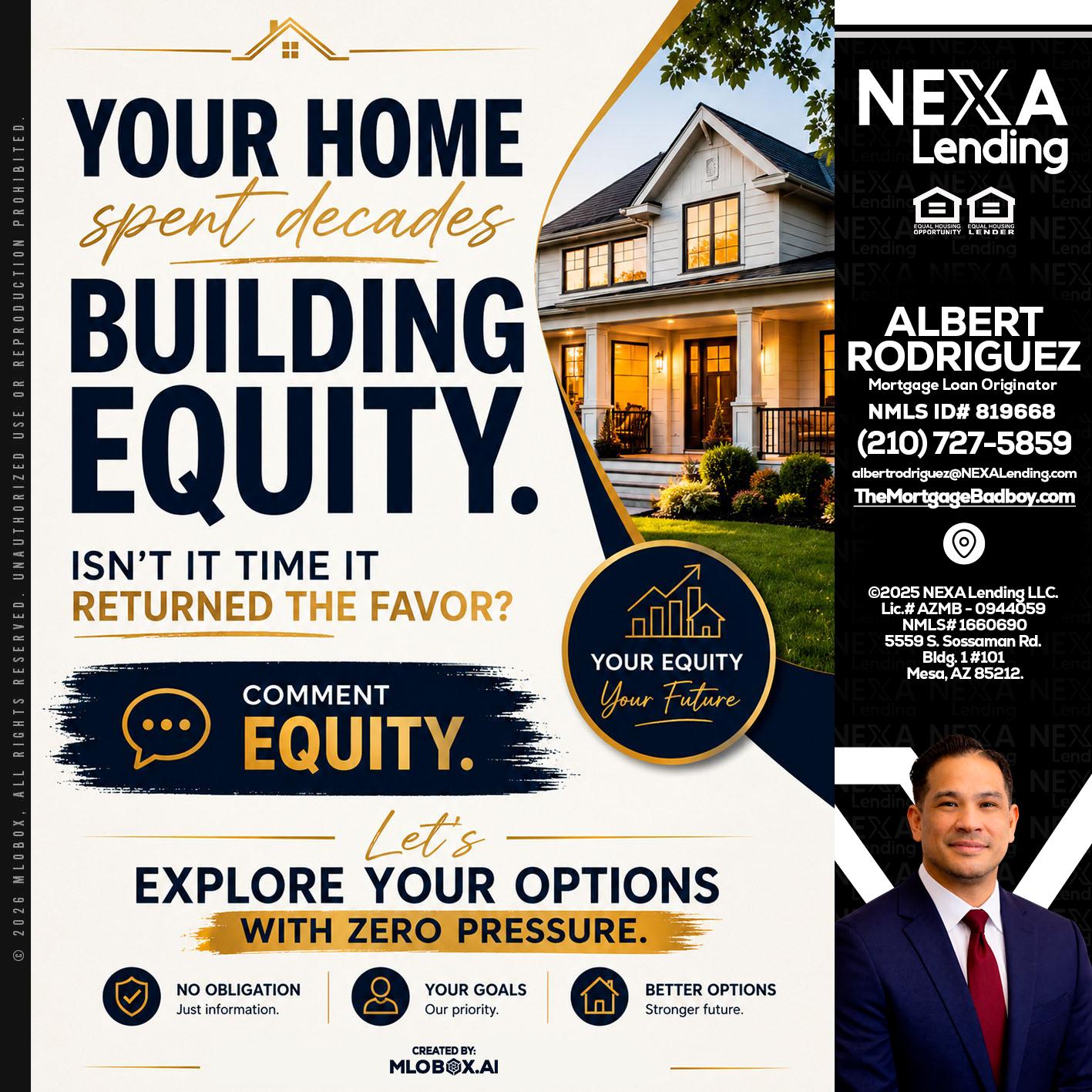 building equity - Albert Rodriguez -Mortgage Loan Officer