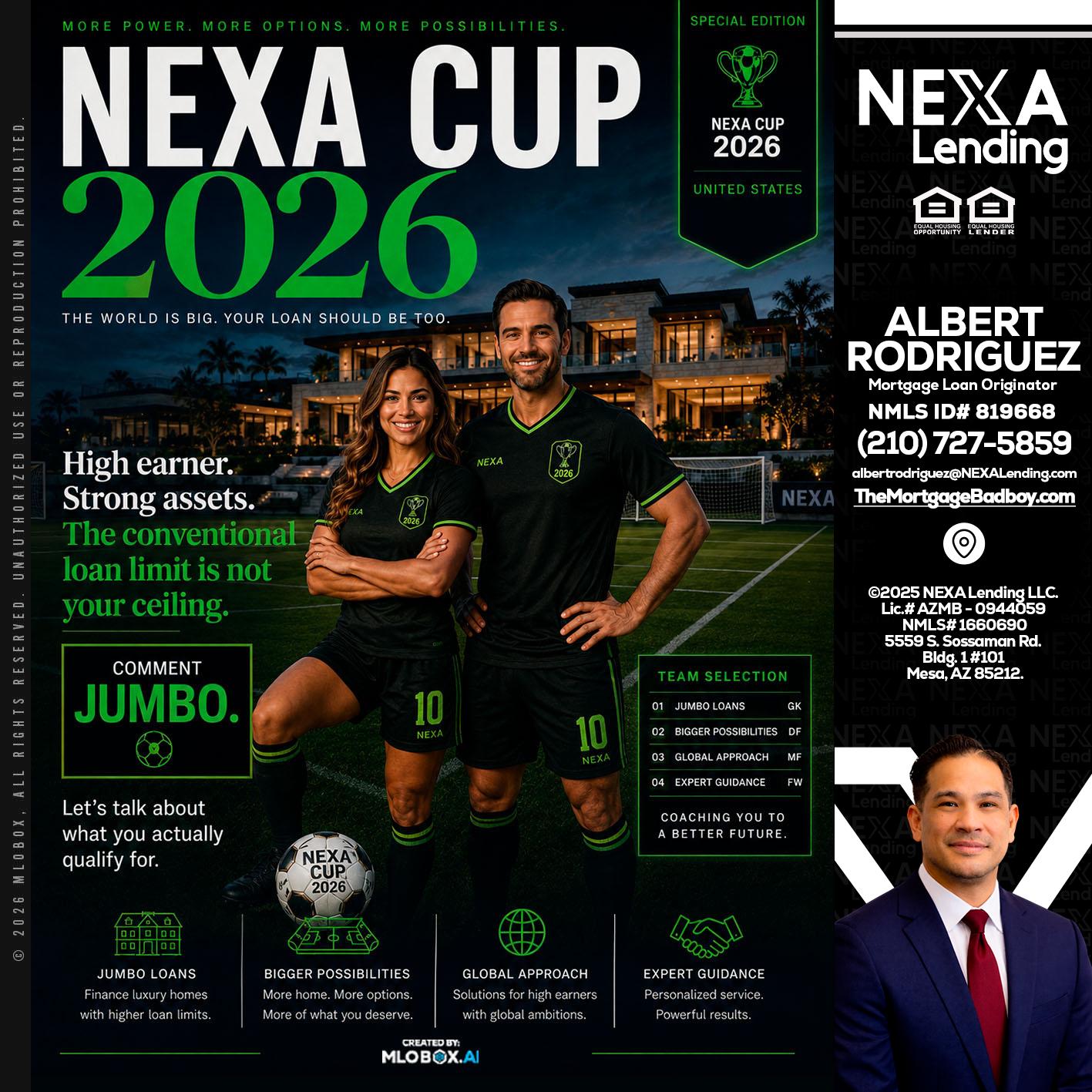 NEXA CUP 2026 - Albert Rodriguez -Mortgage Loan Officer