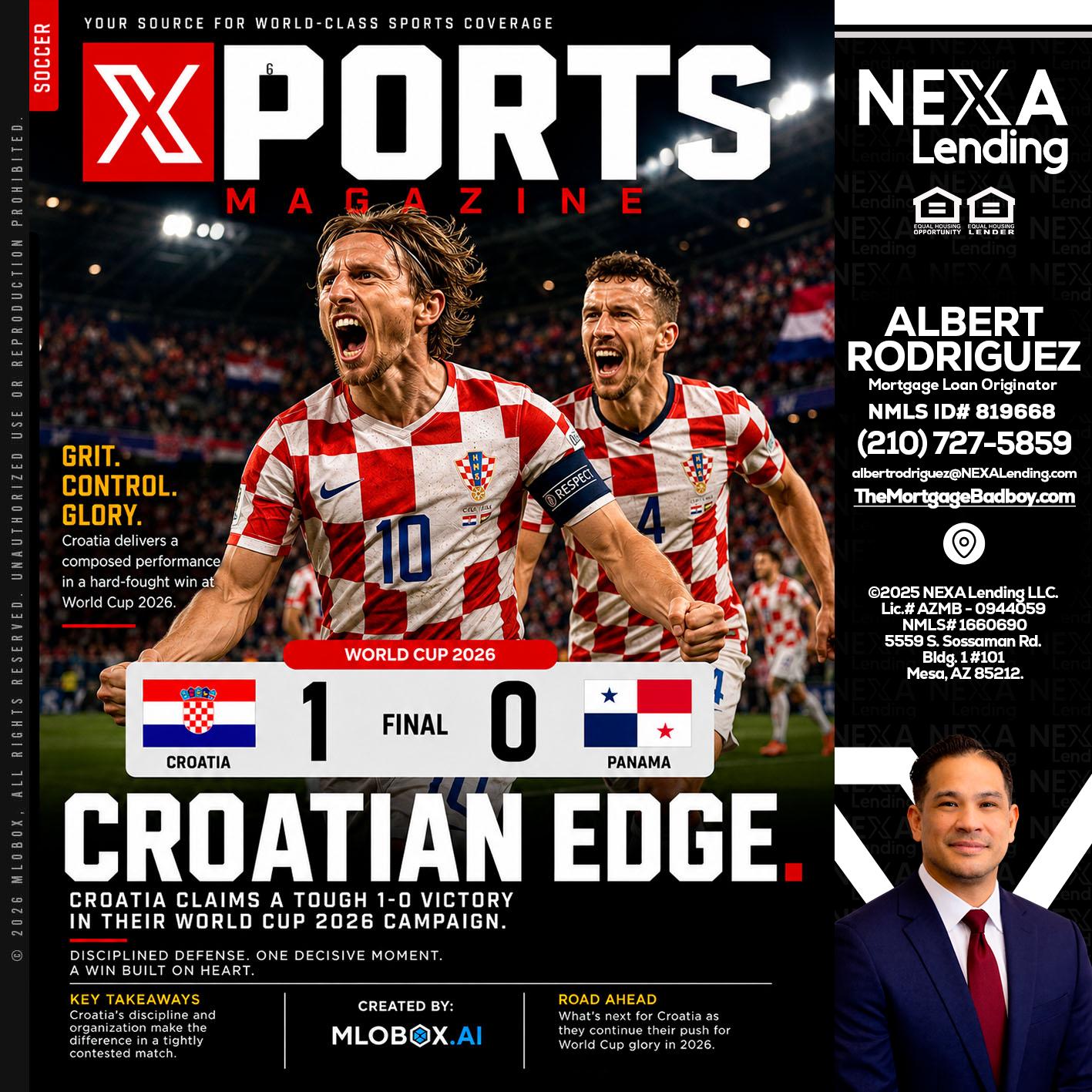 CROATIA 1-0 PANAMA - Albert Rodriguez -Mortgage Loan Officer