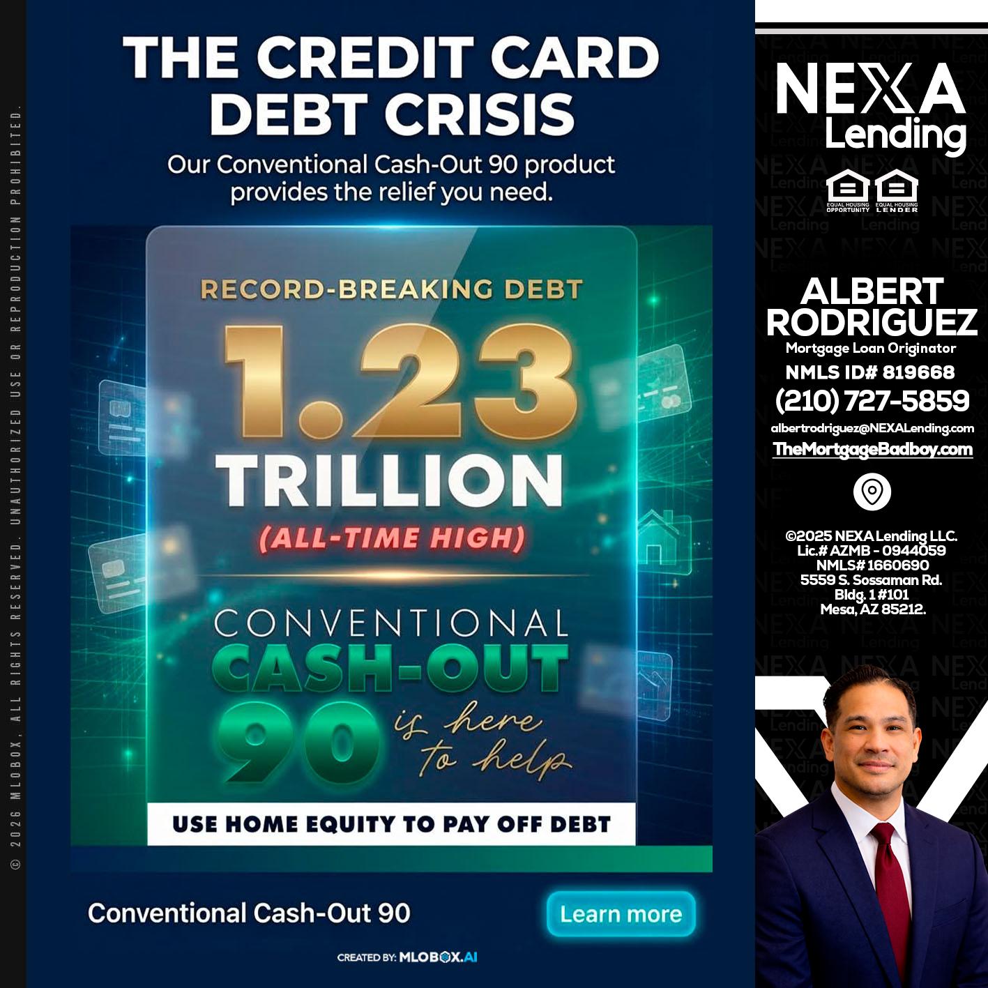 THE CREDIT CARD - Albert Rodriguez -Mortgage Loan Officer