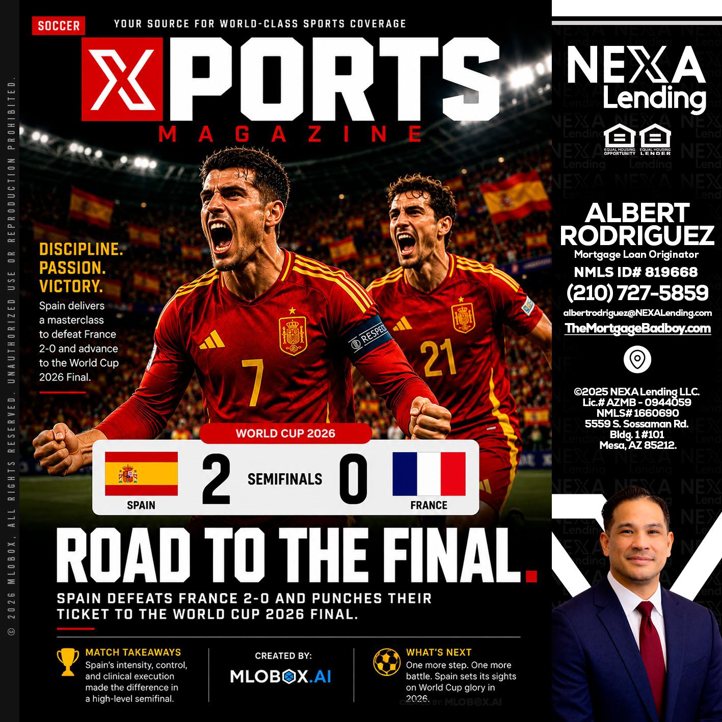 XPORTS WORLD CUP 2026 - Albert Rodriguez -Mortgage Loan Officer
