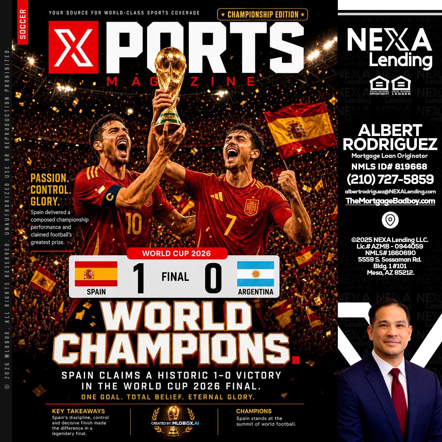 SPAIN CHAMPION - Albert Rodriguez -Mortgage Loan Officer