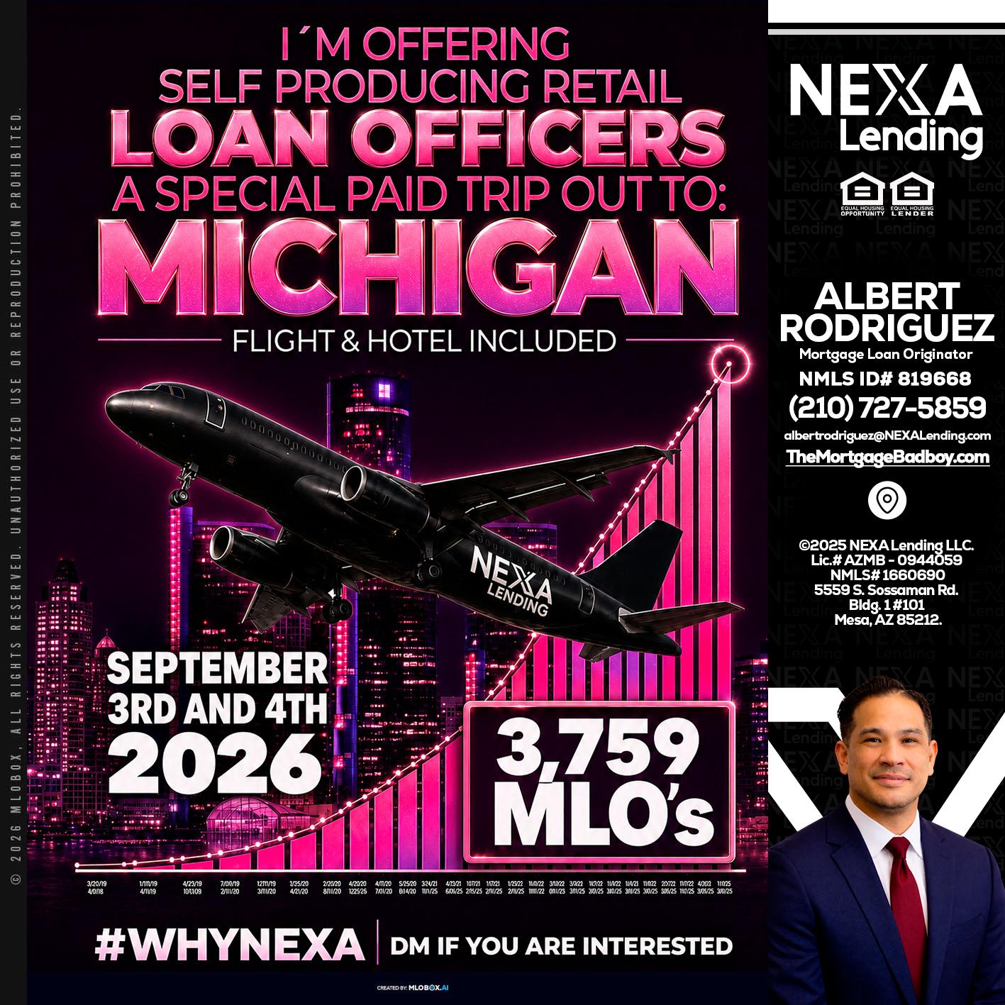 MICHIGAN TRIP - Albert Rodriguez -Mortgage Loan Officer