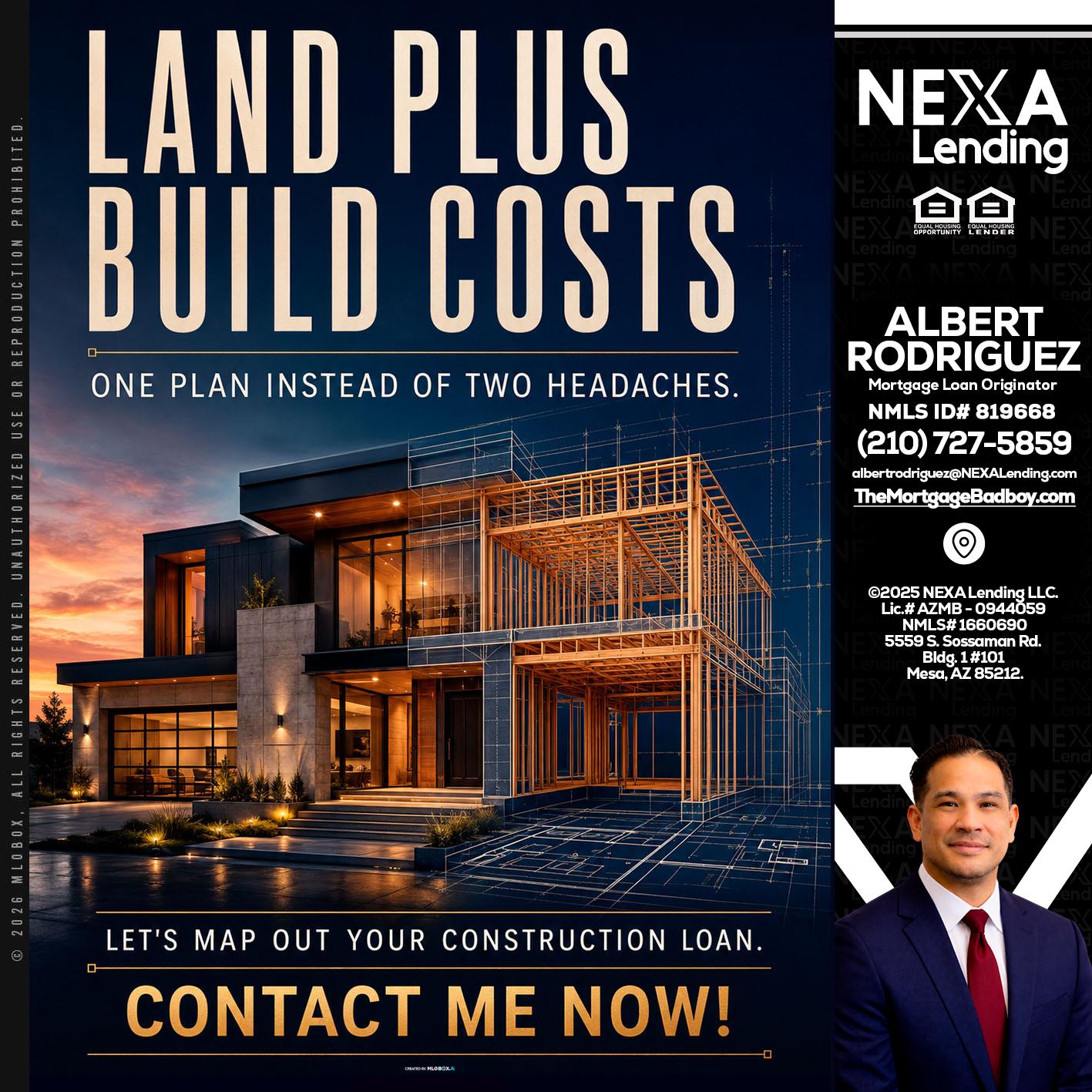 LAND PLUS - Albert Rodriguez -Mortgage Loan Officer