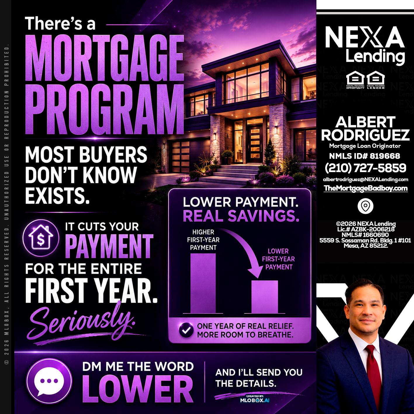 MORTGAGE PROGRAM - Albert Rodriguez -Mortgage Loan Officer