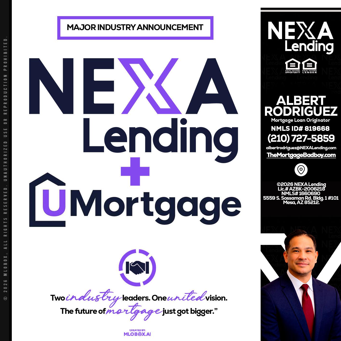 NEXA LENDING U MORTGAGE - Albert Rodriguez -Mortgage Loan Officer