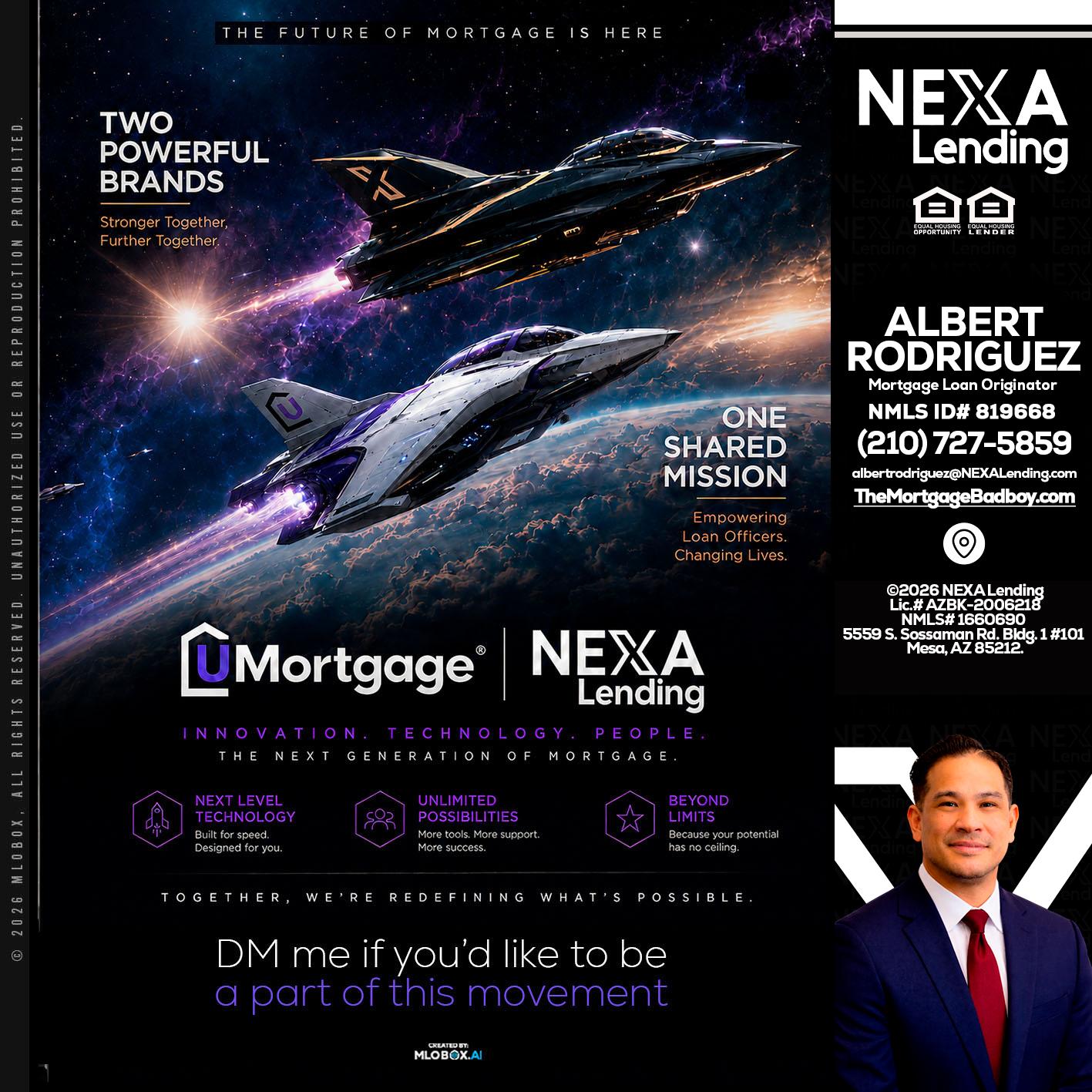 U Mortgage + NEXA lending - Albert Rodriguez -Mortgage Loan Officer