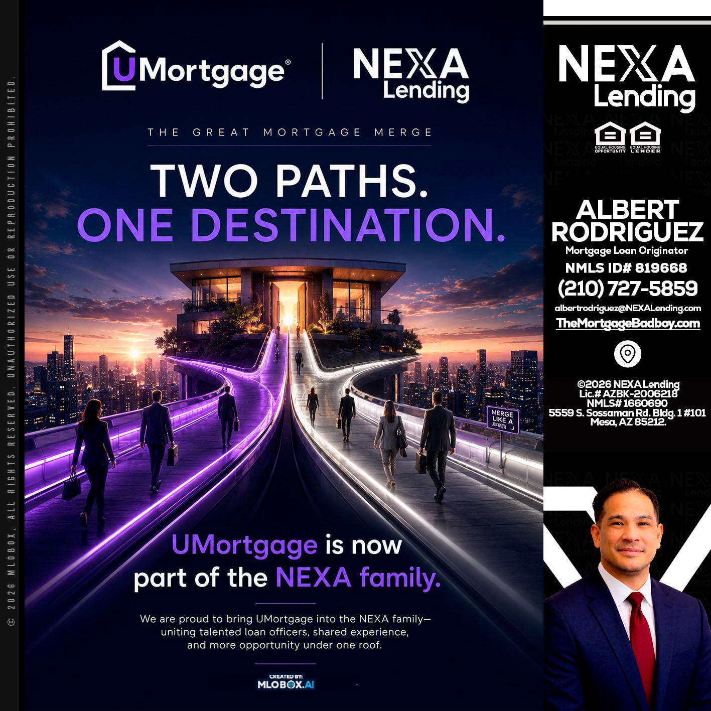 two path - Albert Rodriguez -Mortgage Loan Officer