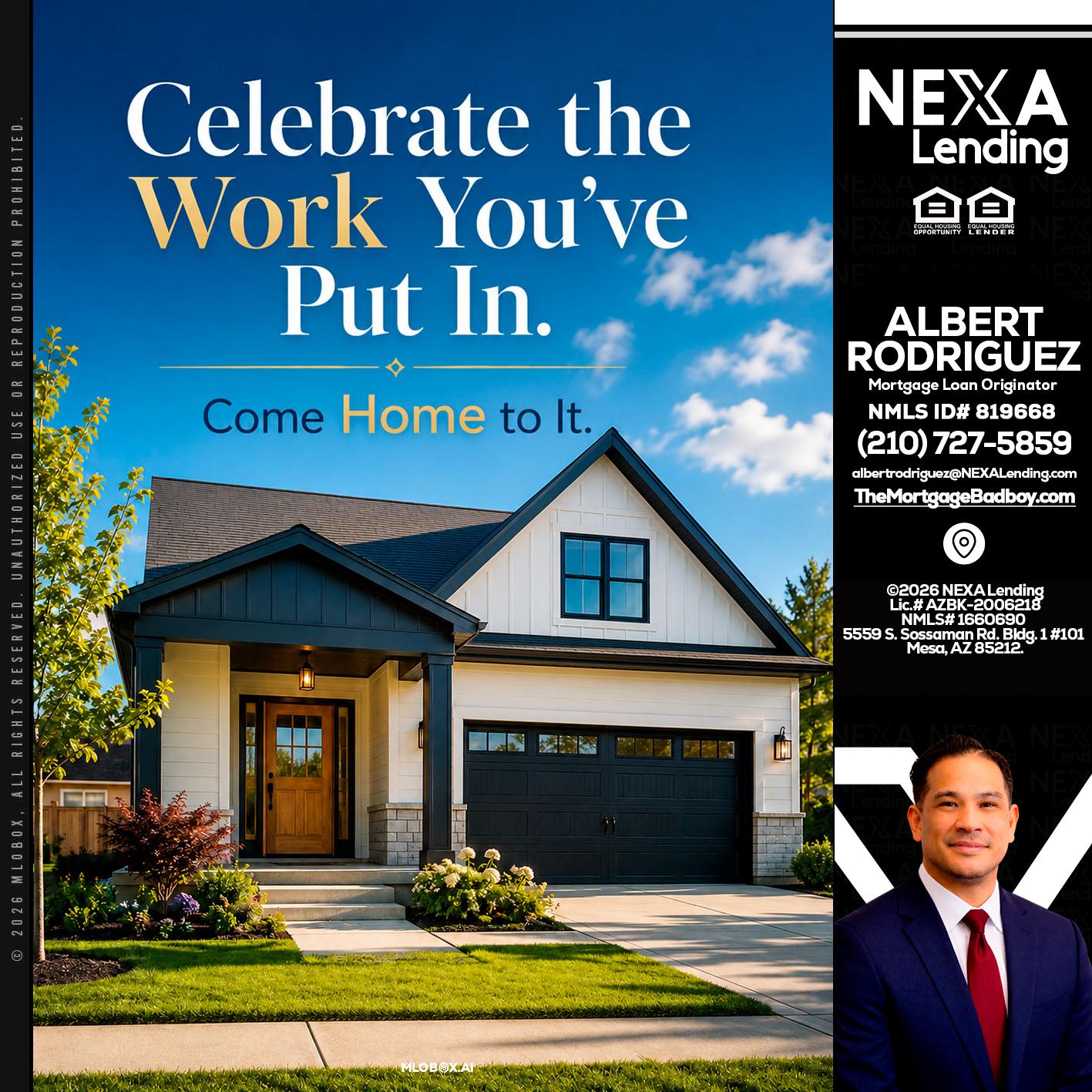 celebrate Labor Day - Albert Rodriguez -Mortgage Loan Officer